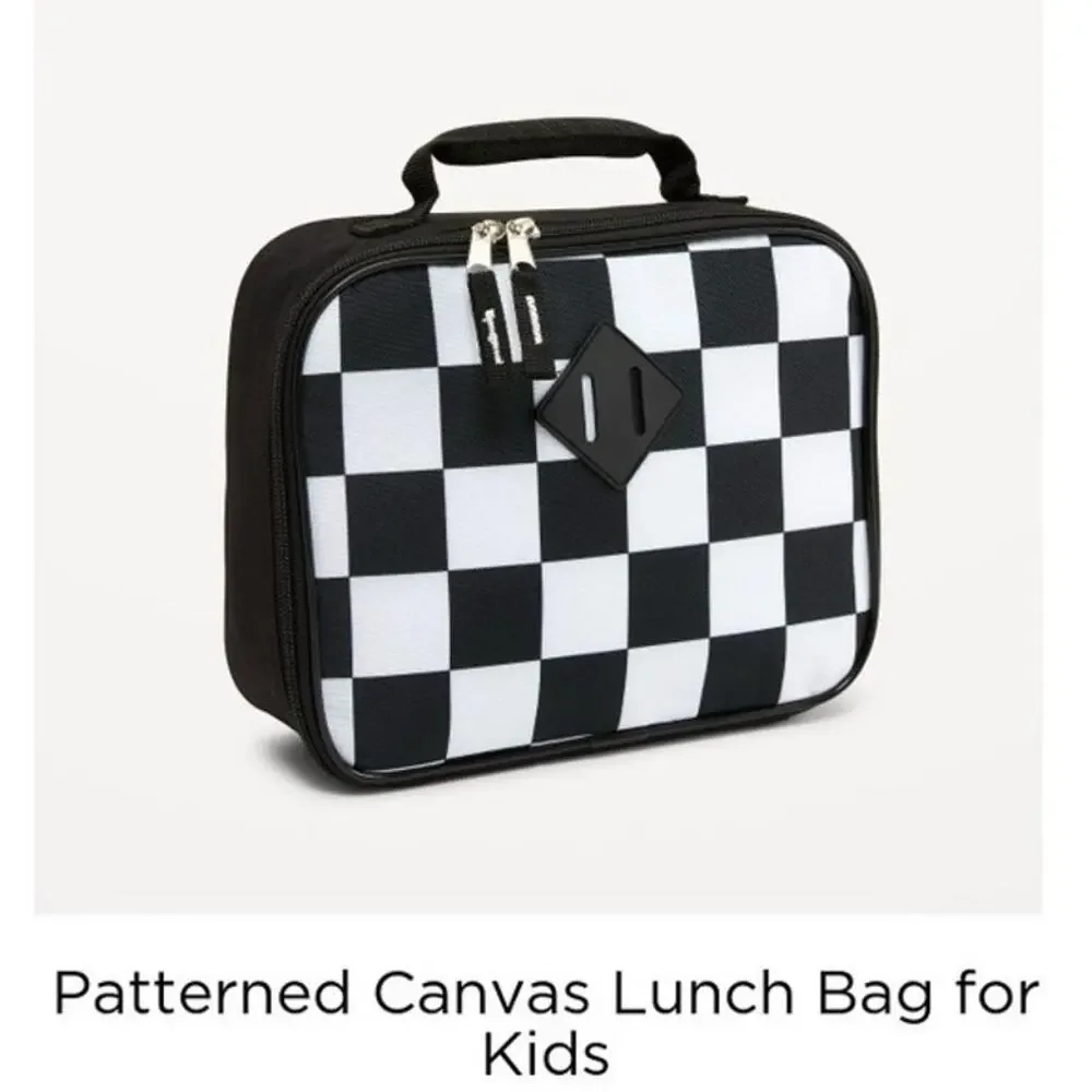 Old Navy Patterned Canvas Lunch Bag